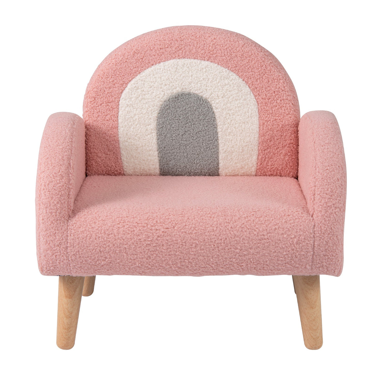 Sillón infantil con cómodo respaldo y reposabrazos - Rosa