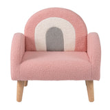 Sillón infantil con cómodo respaldo y reposabrazos - Rosa