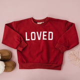 Sudadera con cuello redondo Loved - Rojo o Rosa