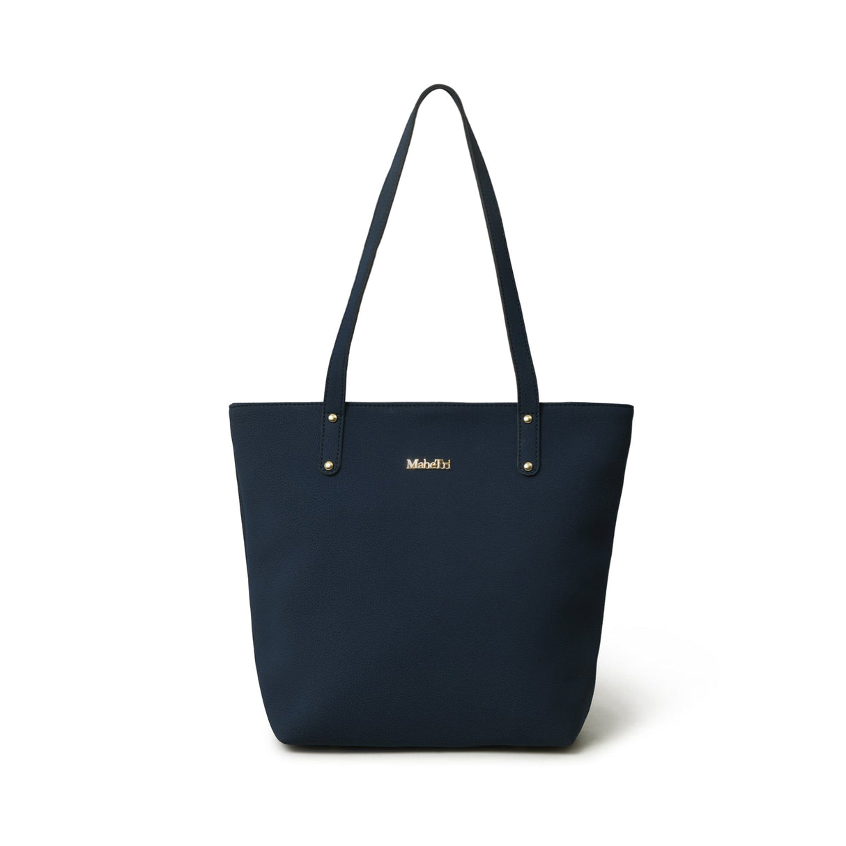 Bolso tote de cuero vegano Era - Azul marino