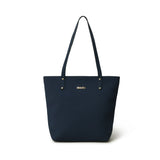 Bolso tote de cuero vegano Era - Azul marino