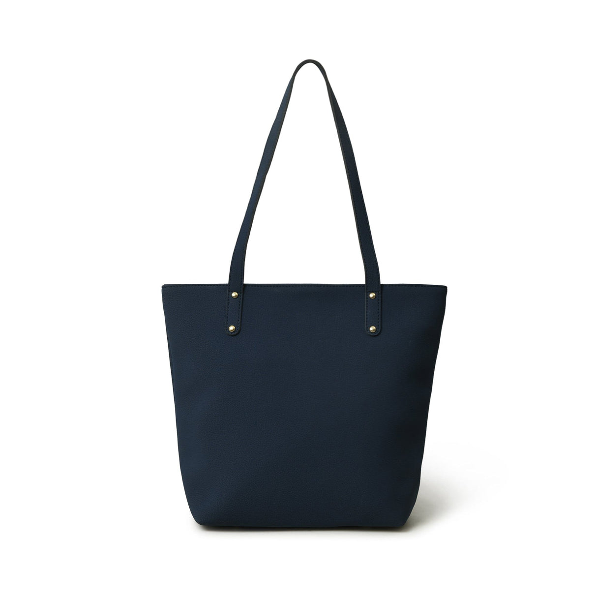 Bolso tote de cuero vegano Era - Azul marino
