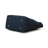 Bolso tote de cuero vegano Era - Azul marino
