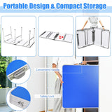 Mesa de ping-pong plegable portátil de 60 pulgadas con accesorios