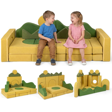 Sofá modular infantil de 19 piezas para inspirar la creatividad