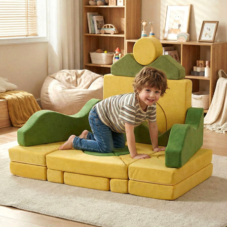 Sofá modular infantil de 19 piezas para inspirar la creatividad