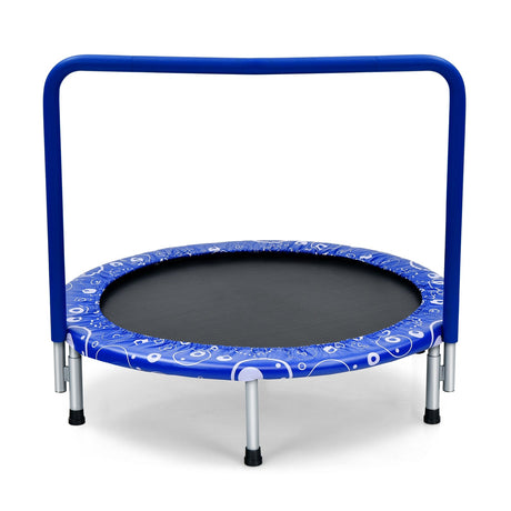 Mini trampolín para niños de 36 pulgadas con barandilla totalmente cubierta