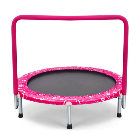 Mini trampolín para niños de 36 pulgadas con barandilla totalmente cubierta