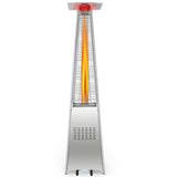 Calentador de patio piramidal de 42000 BTU con ruedas