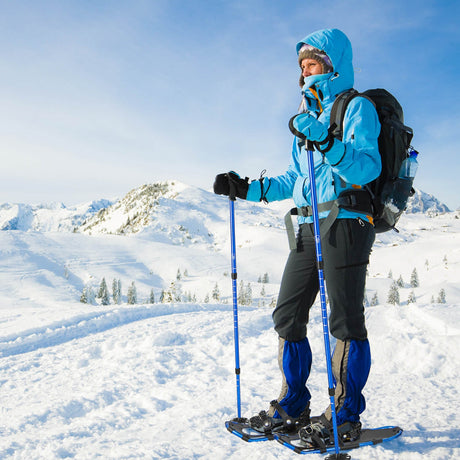 Raquetas de nieve de terreno ligero de 21/25/30 pulgadas con sistema de pivote flexible