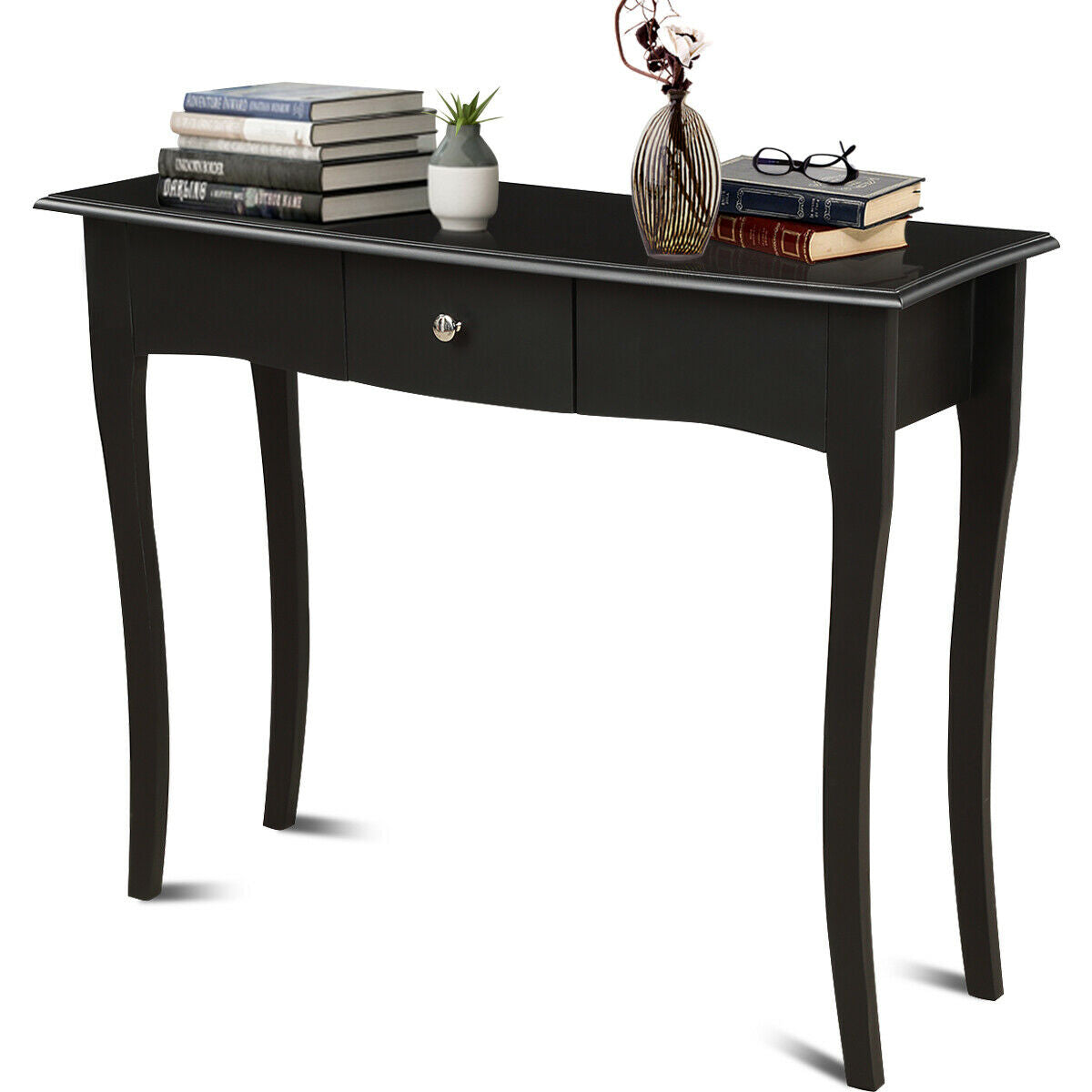 Mesa Consola Moderna Multifuncional con Cajón de Almacenamiento