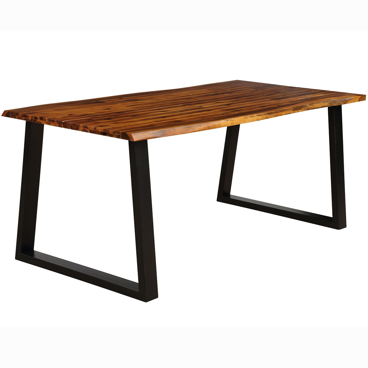 Mesa de comedor rectangular de madera de acacia