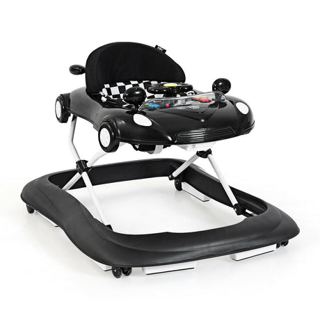 Andador plegable 2 en 1 para bebé con reproductor de música y luces