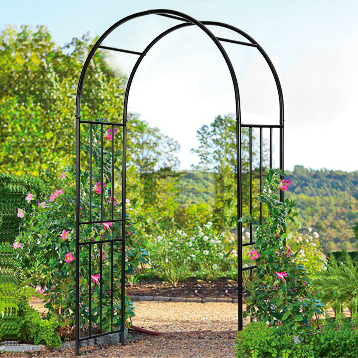 Arco para plantas trepadoras de decoración de jardín de 7.2 pies