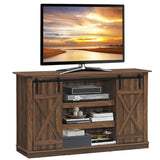 Mueble de TV con puertas corredizas tipo granero