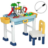 Juego de mesa de actividades 6 en 1 para niños con silla