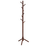 2 Heights Wooden Coat Rack with 8 Hooks