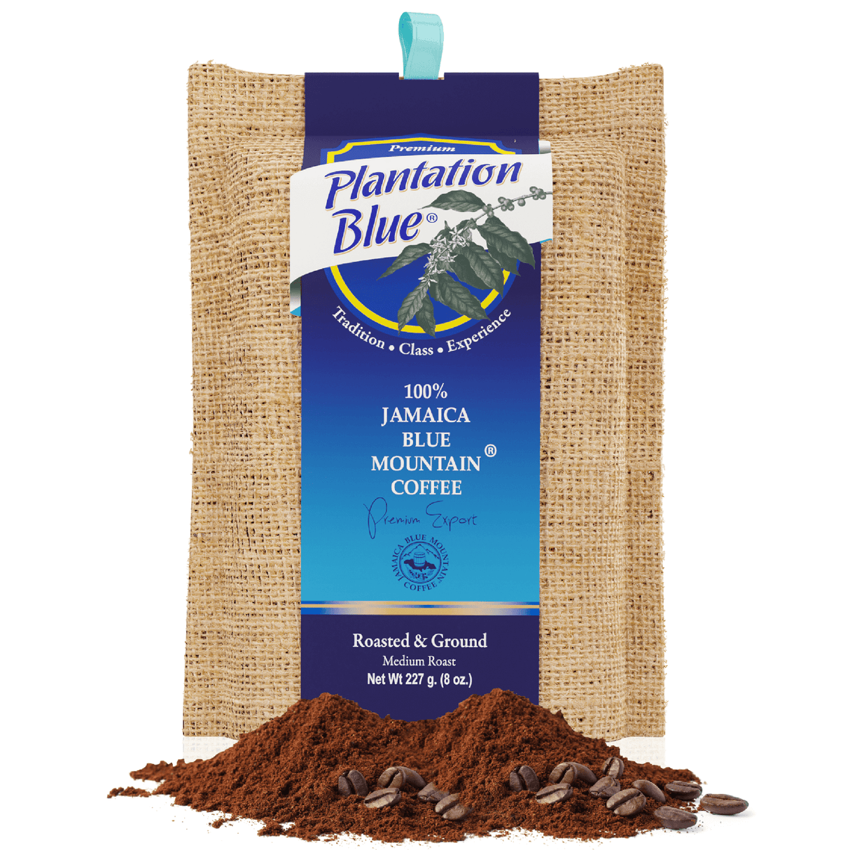 Café Plantation Blue 100% Jamaica Blue Mountain - Tostado Medio - 8oz Molido