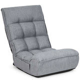 Sofá perezoso plegable con silla de suelo ajustable de 4 posiciones