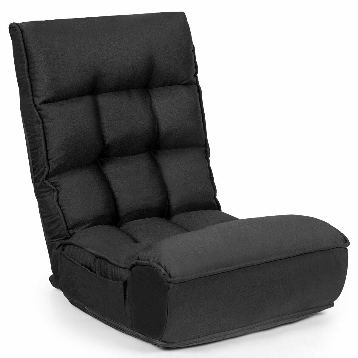 Sofá perezoso plegable con silla de suelo ajustable de 4 posiciones