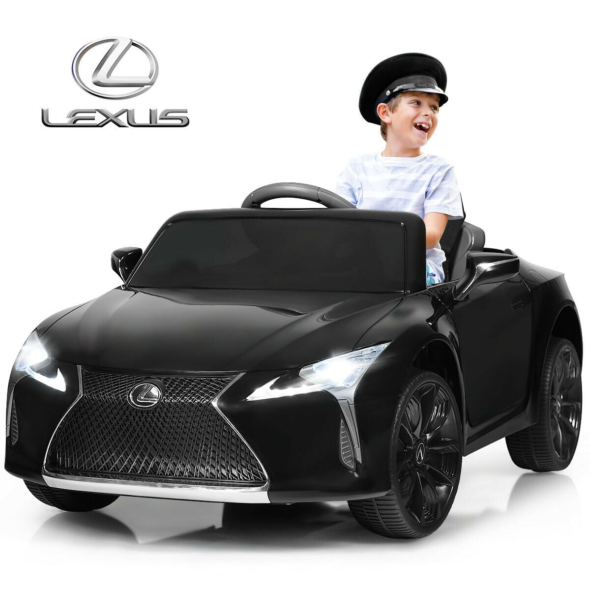Coche eléctrico Lexus LC500 con licencia y control remoto para niños