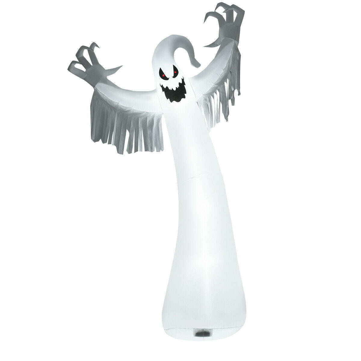 Fantasma espeluznante inflable de Halloween de 12 pies con soplador y luces LED