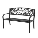 Outdoor Furniture Steel Frame Porch Garden Bench