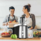 Exprimidor eléctrico de 2 velocidades para frutas y verduras