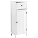 Mueble de almacenamiento de madera para baño con cajón y estante