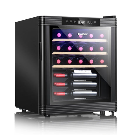 Refrigerador de compresor para 21 botellas de vino con control digital