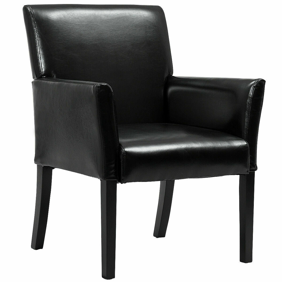 Sofá de sillón ejecutivo moderno de cuero sintético