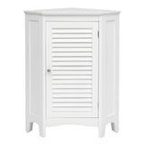 Corner Storage Cabinet Free Standing Bathroom Cabinet with Shutter Door