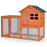 Madiguera de conejo de madera para exterior - Natural
