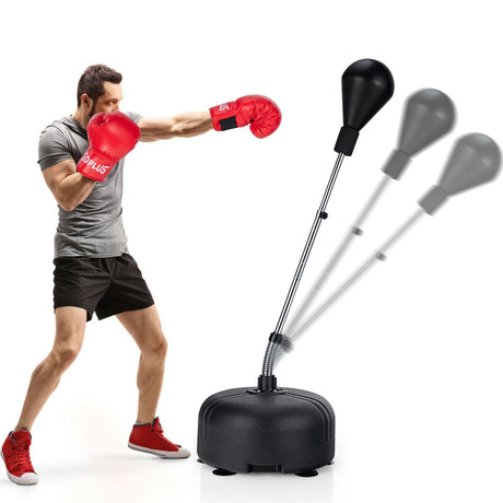 Saco de Boxeo Independiente Ajustable con Guantes de Boxeo