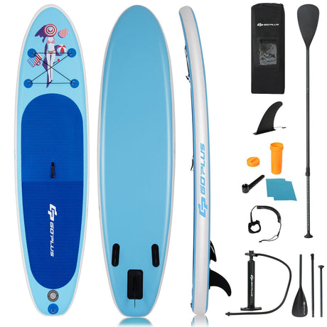 Tabla de paddle surf inflable de 10 pies con remo y bomba ajustables