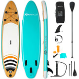 Tabla de remo inflable de pie de 10' SUP con bolsa