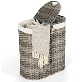 Handwoven Laundry Hamper Basket with 2 Removable Liner Bags