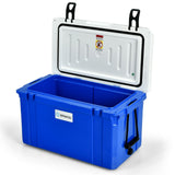 Nevera portátil estanca de 55 litros para camping - Azul
