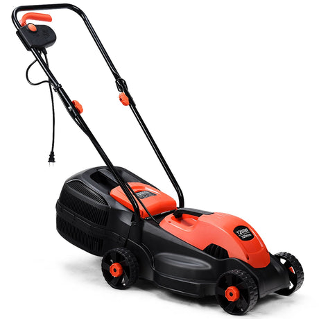 Cortacésped Eléctrico con Cable y Bolsa Recolectora de 13 Pulgadas