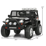 12V Kids Electric Ride On Truck with Remote Control and Operation Lever