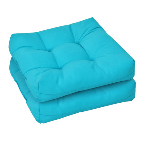Cojines de 21 x 21 pulgadas para asientos de sillas de patio para uso en interiores y exteriores