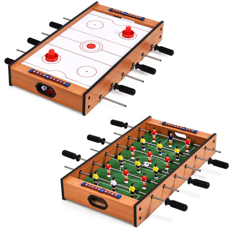 Mesa de juego de futbolín/hockey de aire 2 en 1 para interiores y exteriores