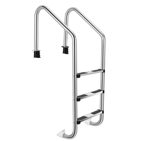 Escalera de Acero Inoxidable para Piscina de 3 Peldaños Antideslizantes