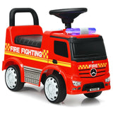 Coche de Carreras de Bomberos Mercedes Benz con Licencia para Niños