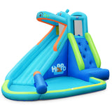 Piscina Inflable de Agua con Salpicaduras y Tobogán Sin Soplador