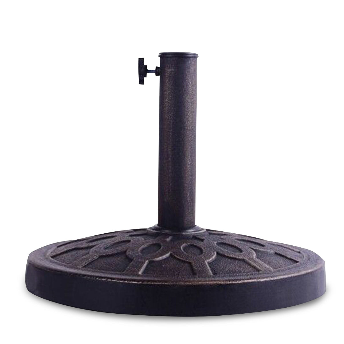 Base de sombrilla tipo parasol para patio, de alta resistencia, 30 lb y 18 pulgadas