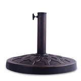 Base de sombrilla tipo parasol para patio, de alta resistencia, 30 lb y 18 pulgadas