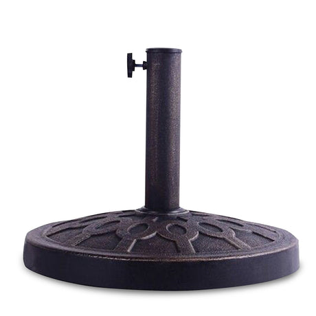 Base de sombrilla tipo parasol para patio, de alta resistencia, 30 lb y 18 pulgadas