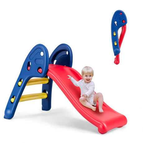 Tobogán plegable de plástico para 2 niños