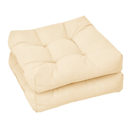 Cojines de 21 x 21 pulgadas para asientos de sillas de patio para uso en interiores y exteriores